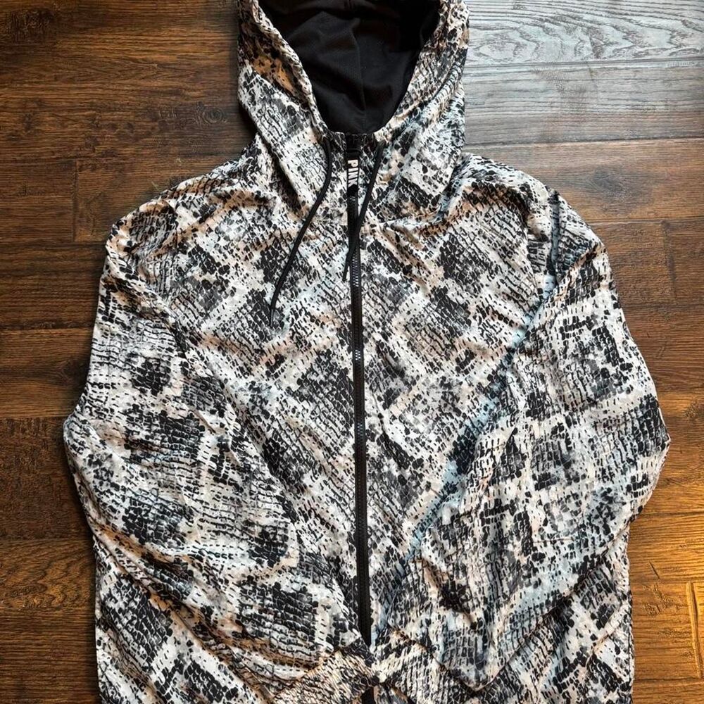 Victorias Secret Pink Snake Print Windbreaker Jakcet